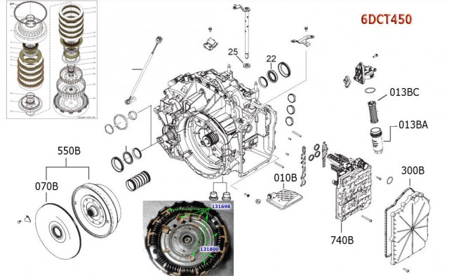 АКПП - DCT450 / MPS6, DCT470/SPS6