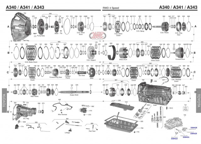 АКПП - A340E /F /H