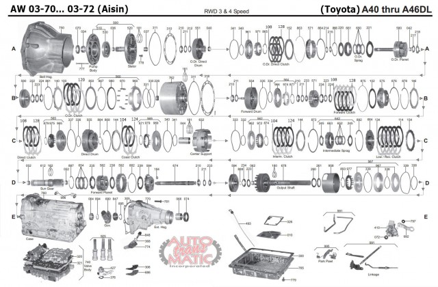АКПП - AW03-71 -72LE \LS (A40)